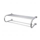 WALL MOUNTED BATH SHELF WITH 26 IN. TOWEL BAR IN C