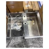 1 LOT (2) STAINLESS STEEL SINKS