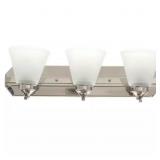 TAVISH 24 IN. 3-LIGHT BRUSHED NICKEL CLASSIC VANIT