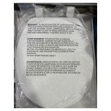 WHITE ROUNDED TOILET SEAT