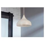 ALLEN + ROTH SANDRINE BRUSHED NICKEL CANOPY WITH G
