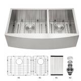 $501 BRUSHED NICKEL 33 IN. FARMHOUSE/APRON-FRONT D