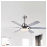 $159 60 IN. INDOOR INTEGRATED LED BRUSHED NICKEL C