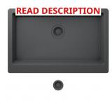$240 STONEHAVEN 33 IN. FARMHOUSE CHARCOAL GRAY GRA