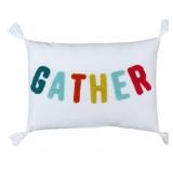 1 LOT OF (14) GATHER PILLOW - BULLSEYE