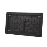 1 LOT OF (3) 16 IN. X 8 IN. BLACK ABS RESIN REPLAC