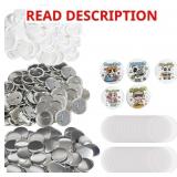 VEVOR 500 SETS 2.25 INCH 58MM PIN BACK BUTTON PART