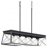 $182 BRIARWOOD COLLECTION 5-LIGHT CERUSE BLACK FAR