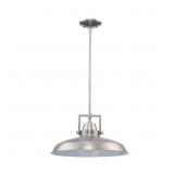 WILHELM 16 IN. 1-LIGHT BRUSHED NICKEL INDUSTRIAL F