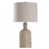 $132 OLNEY 30 IN. MULTI-COLOR CREAM BEDSIDE LAMP