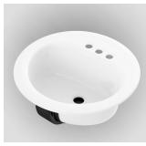 BOOTZ LAUREL ENAMELED STEEL BATHROOM SINK 19 IN. W