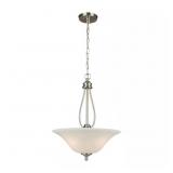 KENSLEY PARK 3-LIGHT BRUSHED NICKEL PENDANT