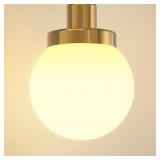 8 IN. MILKY WHITE GLOBE GLASS LAMP SHADE FOR WALL