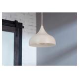 SANDRINE 1-LIGHT BRUSHED NICKEL CANOPY WITH GRAY M
