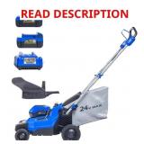 $329 KOBALT 24-VOLT 16-IN CORDLESS PUSH LAWN MOWER