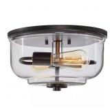 KNOLLWOOD 12 IN. 2-LIGHT BLACKENED BRONZE INDUSTRI