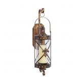 GRAYSON LANE 1 CANDLE GLASS SCONCE CANDLE HOLDER