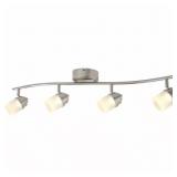 $109 2.6 FT. 4-LIGHT BRUSHED NICKEL INTEGRATED LED