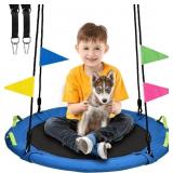 HEYZOO TREE SWING, SAUCER SWING 24 INCH FOR KIDS,