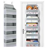 YECAYE OVER THE DOOR ORGANIZER STORAGE, 5-TIER HEA