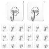 ADHESIVE HOOKS FOR HANGING,HEAVY DUTY WALL HOOKS 2