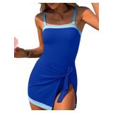 ANRABESS SWIMSUITS FOR WOMEN ONE PIECE SWIM DRESS