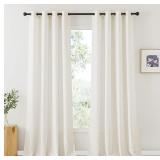 RYB HOME LINEN SHEER CURTAINS 95 INCHES LONG FOR L