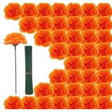 GEEGOODS 100PCS ORANGE ARTIFICIAL MARIGOLD FLOWER