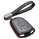 GENUINE LEATHER SMART KEY FOB CASE - COMPATIBLE WI