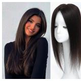 HAIR TOPPERS FOR WOMEN REAL HUMAN HAIR, 360ï¿½ 3D HU
