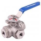 DERNORD 3-WAY BALL VALVE, T MOUNTING PAD, STAINLES