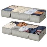 2-PACK UNDER BED STORAGE CONTAINERS, 6 INCHES TALL
