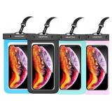 4 PACK 8.5" WATERPROOF CELL PHONE POUCH - UNDERWAT