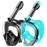FULL FACE SNORKEL MASK FOR ADULTS TEEN, SNORKELING