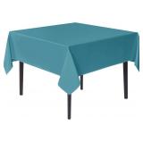 SANCUA SMALL SQUARE TABLECLOTHS, TEAL TABLE CLOTH,