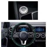 ZICINER BLING CAR STEERING WHEEL COVER, CRYSTAL GL