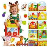 FARM BUSY BOOK FOR TODDLERS 1-3, BUSY BOARD FOR 1