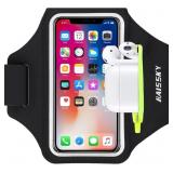 HAISSKY RUNNING ARMBAND WITH EARPHONE POUCH FITS P
