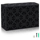 CUTHOLLOW BLACK WOODEN DOORBELL CHIME COVER BOX, D