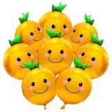 CARTOON ORANGE CITRUS BALLOON CUTE ROUND TANGERINE