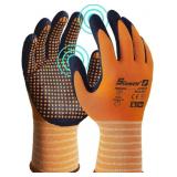 SCHWER 3/6/12 PAIRS SAFETY WORK GLOVES, MICRODOT A