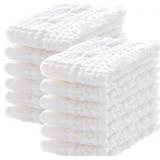 LOVELY CARE 12 PACK MUSLIN BURP CLOTHS 100% COTTON