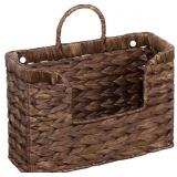 PINXIURY MAGAZINE HOLDER WALL BASKET WATER HYACINT