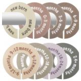 8 PCS BABY CLOSET DIVIDERS, DOUBLE-SIDED CLOTHES O