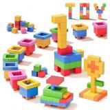 100PCS MAGNETIC BUILDING BLOCKS, SENSORY SQUARE CO