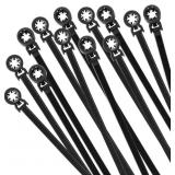 XINGO 100PCS M5 MOUNTS BASE CAR NYLON CABLE TIE,BL