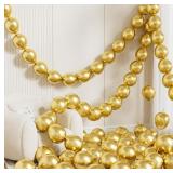 GOLD LINKING BALLOONS, 60 PCS 6 INCH QUICK LINK BA