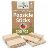 POPSICLE STICKS, CRAFT STICKS, 300 PACK, 4.5-INCH