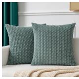 KEVIN TEXTILE SOFT CORDUROY 20X20 INCH PILLOW COVE