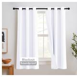 RYB HOME SOUNDPROOF CURTAINS 63 INCHES, 3 LAYERS 1
